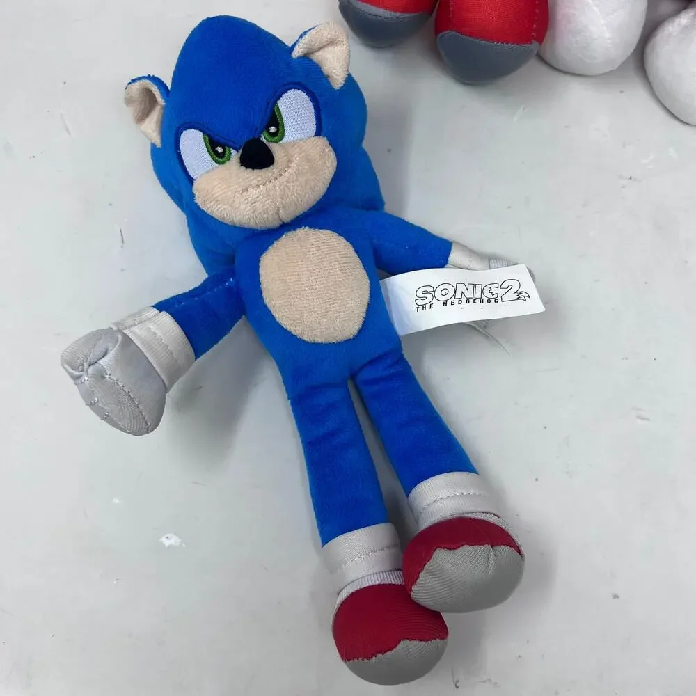 Toy Factory‎ Sonic the Hedgehog 2 Plush Lot Knuckles Amy Blue Pink Red 12